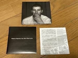 Arctic Monkeys / Whatever People Say I Am, That’s What I’m Not (WIGCD162) 対訳あり