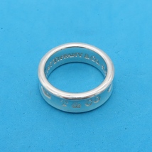 【送料無料】 美品 Tiffany&Co. ヴィンテージ ティファニー ナロー シルバー リング 12号 指輪 1837 1997 SV925 KJ2_画像5