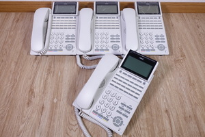 【保証有 4台セット 状態キレイ】AspireWX DT500シリーズ 24ボタン デジタル多機能電話機 DTK-24D-1D(WH)TEL 　管理番号246
