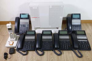 【保証有】 NTT 主装置 αN1 N1S-ME-(1) 電話機 A1-(18)STEL-(2)(K) / A1-DECL-PSSET-(1)(W) 管理番号5945