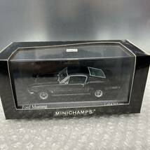 MINICHAMPS FORD Mustang 1968 ブラック ミニチャンプス 1/43 ミニカー_画像1