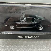 MINICHAMPS FORD Mustang 1968 ブラック ミニチャンプス 1/43 ミニカー_画像3