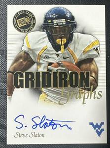 NFL 2008 Press Pass Steve Slaton Auto 直筆サイン