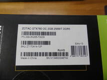 ZOTAC GEFORCE GTX760 OC 2GB 256BIT DDR5 中古 グラフィックボード_画像8