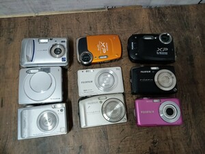 FUJIFILM 富士フイルム　まとめ 9台　デジタルカメラ デジカメ コンパクトデジタルカメラ　F60fd JX600 FinePix30i など　ジャンク