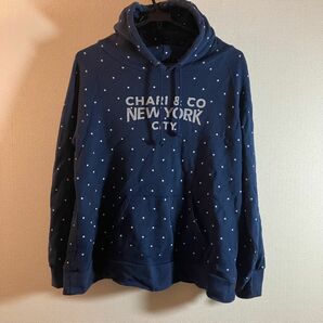 【CHARI & CO NEWYORK CITY】パーカー L フーディ ネイビー made in Japan