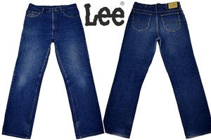 K-4224★美品★Lee リー 200-8989 Genuine Jeans★貴重レア 90s アメリカ USA製生地 ヴィンテージ 濃紺デニム ストレートジーンズ W-34