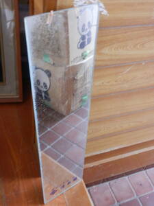  昭和レトロ 昔のデパートの 壁掛けミラー 鏡（全長60ｃｍ）当時物　希少 店舗*1123