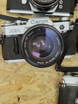 D 当時物 古い一眼レフカメラ 10点まとめて フィルムカメラ Canon PENTAX OLYMPUS AE-1 program A FD 50mm 1:1.4 カメラレンズ 昭和レトロ_画像5