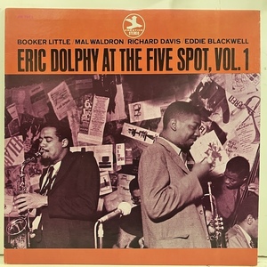 ●即決LP Eric Dolphy / At Five Spot vol1 prst7611 j38890 米盤、紺中央Trident Stereo Vangelder刻印 エリック・ ドルフィ 