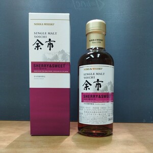 NIKKA WHISKY SINGLE MALT YOICHI 余市 SHERRY&SWEET シェリー&スイート Alc.55% 180ml ウイスキー 未開栓 05