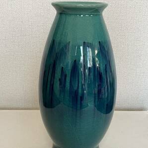 陶器 花瓶 花入 管理A1948 約28cmの画像1