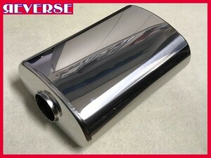  one-off muffler made for oval silencer 110mm×195mm×280mm 50.8φ for interim drum DIY lowdown vehicle .!