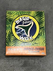 在庫処分セール！BRAZIL発　スーパースティッキーサーフボード用ワックス　MAGIC ISLAND WAX ウォーム　夏用　(1ダース　12個入り)