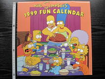 The Simpsons 1999 FAN CALENDAR by Matt Groening アニメ ザ・シンプソンズ カレンダー_画像1