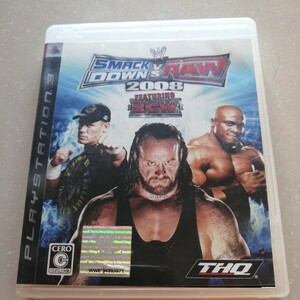 PS3ソフト WWE 2008 SmackDown vs Raw プロレス 格闘ゲーム 送料無料