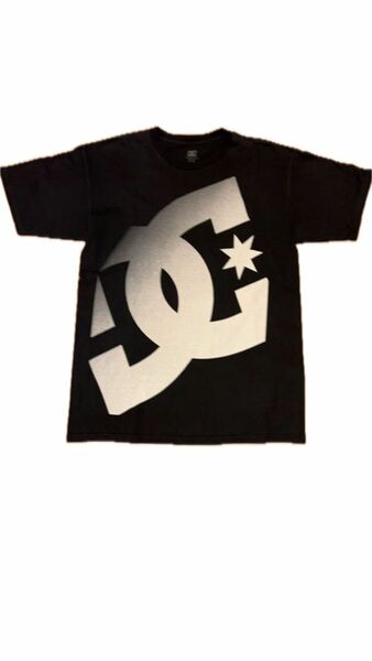 DC 半袖 黒　ロゴTシャツ　クルーネック