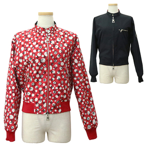  Louis Vuitton LOUIS VUITTON blouson Bomber jacket lady's 36 size 1AB7S6 Infinity dot rouge vif 5389
