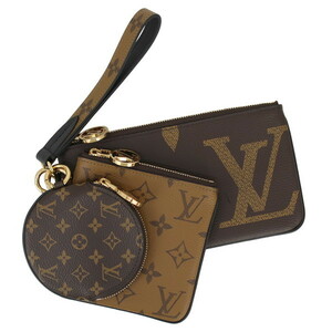 ルイヴィトン LOUIS VUITTON クラッチバッグ レディース M68756 ポシェットトリオ モノグラムリバース 6417