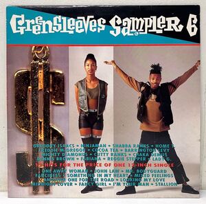 X192311▲UK盤 GREENSLEEVES SAMPLER 6 LPレコード レゲエ/reggae/Shabba Ranks/Barrington Levy/Cocoa Tea/Dennis Brown