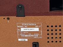 X98311▲動作品 COLUMBIA コロムビア GP-17 レコードプレーヤー (アンプ＋スピーカー内蔵)_画像7