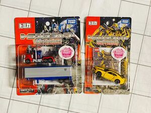 トランスフォーマー トミカ バンブルビー オプティマスプライム 未開封品 初回生産特典カード入り