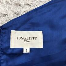 JUSGLITTY ジャスグリッティー ワンピース ドレス ひざ丈 パーティー キャバドレス ブルー サイズ2 M_画像8
