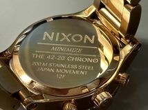 1円〜◇NIXON ニクソン THE 42-20 CHRONO クロノグラフ クォーツ メンズ腕時計 稼働品_画像9