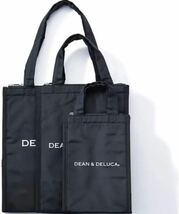 DEAN&DELUCA クーラーバッグ ブラックM保冷バッグ ファスナー付き_画像7