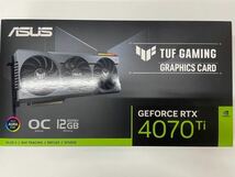 【新品未開封】ASUS NVIDIA GeForce RTX 4070 Ti 搭載 ビデオカード OC edition 12GB GDDR6X TUF-RTX4070TI-O12G-GAMING_画像1