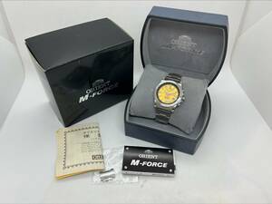 #8645 ORIENT/オリエント M-FORCE/エムフォース EX07-C0 CA　黄色文字盤 オートマ 自動巻き 稼働品 