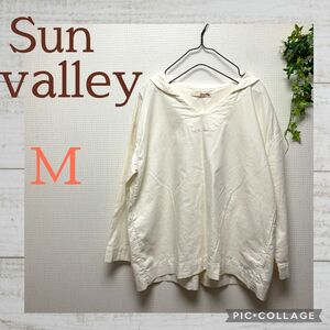 Sunvalley Ｍサイズ 白シャツ ビッグシルエット ゆるダボ プルオーバー