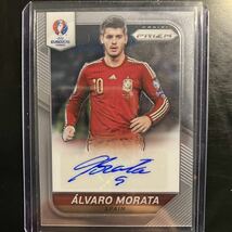 アルバロ・モラタ/Alvaro Morata Atletico Madrid La Liga Panini 直筆サインカード Auto autograph soccer topps chrome Spain UEFA EURO_画像1