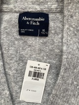 新品未使用　タグ付き　Abercrombie & Fitch カーディガン　グレー　米国サイズ　XL_画像3