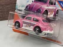 即決有★マッチボックス MATCHBOX 1962 VW VOLKSWAGEN BEETLE フォルクスワーゲン ビートル ピンク ショートカード★ミニカー 数量3_画像4