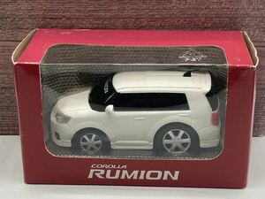 即決有★プルバックカー TOYOTA トヨタ カローラルミオン COROLLA RUMION パール ホワイト 白 カラーサンプル★ミニカー