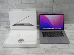 ▲11058 Ω 新DCN 1568ｍ Apple MacBook Pro A1990 15-inch 2018 / macOS Monterey 12.7.1 / 2.2GHz 6コア i7 / 16GB / SSD:256GB 箱付