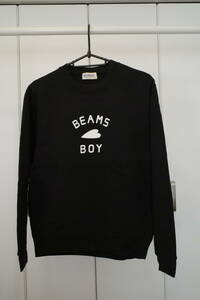 BEAMS BOY クルーネックスウェット 黒 0サイズ 未着用