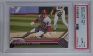 1円出品 PSA10 Topps Now トップスナウ 大谷翔平 811 エンゼルス 2023 Topps Now 811 Shohei Ohtani 二刀流 20盗塁 2023年 9月3日