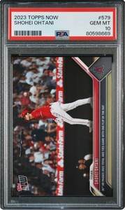 1円出品 PSA10　Topps Now トップスナウ 大谷翔平 エンゼルス 2023 Topps Now 579 Shohei Ohtani 35号HR 