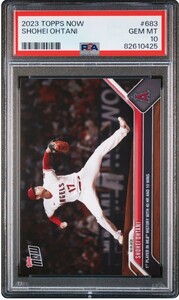 1円出品 PSA10 Topps Now トップスナウ 大谷翔平 683 エンゼルス 2023 Topps Now 683 Shohei Ohtani 二刀流 40HR 10勝 