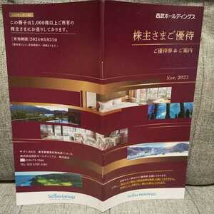 ◆西武ホールディングス ご優待券1000株以上1冊(共通割引券1000円10枚他) 2024年5月31日まで 最新/レストラン/ゴルフ/スキーリフト/株主