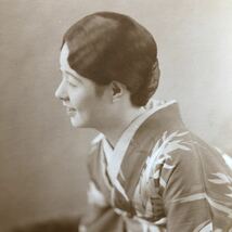 ◆ 戦前 女優 初代 水谷八重子 広告写真？ ◆ 古写真 大正 昭和 b_画像3