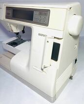 KGNY3484 JANOME ジャノメ ミシン Model 8000 GRAPHICA グラフィカ ハンドクラフト 手芸 ジャンク 現状品_画像3