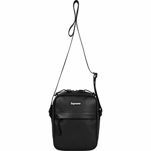 Supreme 23AW Leather Shoulder Bag Black