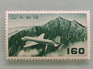 航空切手『立山航空切手』160円【未使用切手】