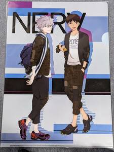 rb49 ★クリアファイル★ エヴァンゲリオン　2015 TOKYO-01　エヴァンゲリオンストア 4周年記念　シンジ　カヲル　 シン・エヴァンゲリオン