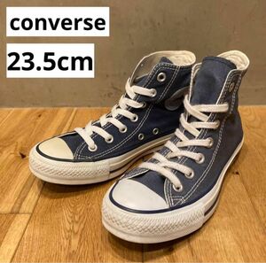 送料込み　converse コンバース　オールスターハイカット　ネイビー