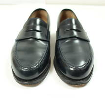 【USED】 クロケット＆ジョーンズ　ローファー　コードバン　ネイビー　UK6.5E　25cm　Crockett&Jones BOSTON2_画像2