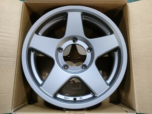 ジムニー用 5スポーク 16インチ アルミホイール　マットガンメタ 4本セット 139.7-5H 　未使用品